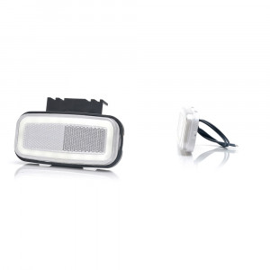 LAMPA GABARIT LED 1404 W199, 12V-24V, POZITIE ALB WAS