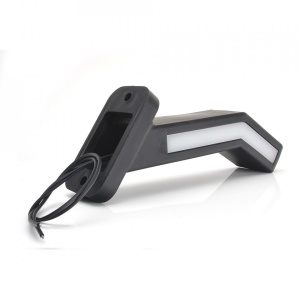 LAMPA GABARIT LED CU BRAT 1165L W168.1, 12V-24V, POZITIE ALB / ROSU / PORTOCALIU STANGA WAS - Img 3