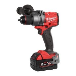 Mașină de găurit cu percuție Milwaukee M18 FPD3-502X FUEL™ , cuplu de 158 Nm, 2 acumulatori M18 B5, 1 încărcător M12-18FC, în cutie HD