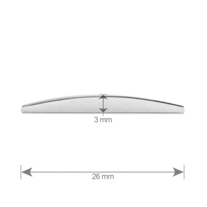 ORNAMENT AUTO 3D. CIFRA 1. 26 MM. CROMAT - Img 1