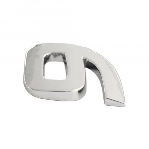 ORNAMENT AUTO 3D. CIFRA 9. 26 MM. CROMAT - Img 2