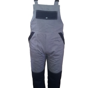 Pantalon cu pieptar gri / bleu M56 / XL