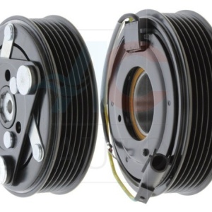 Set bobina, fulie si ambreiaj compresor AC SANDEN PXV16 PXC16 6pk 110mm VOLVO MAZDA FORD JAGUAR LAND ROVER