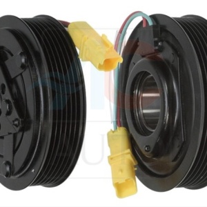 Set bobina, fulie si ambreiaj compresor AC SANDEN SD6C12 SD7C16 6PK 123mm PEUGEOT 607,307,308,407, 207, 208,5008, 508,2008; CITROEN C3, C4, C5, C6, DS3, BERLINGO 