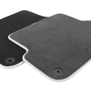 Set Covorase spate din mocheta, Negru