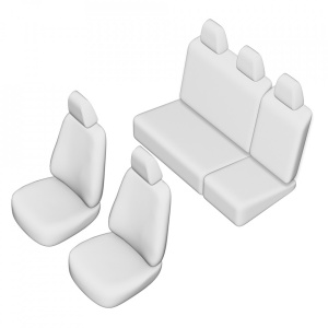 SET HUSE SCAUN UMBRELLA PENTRU FIAT DOBLO PANORAMA 5 LOCURI 2006-2013 (BANCHETA FRACTIONATA) - Img 2