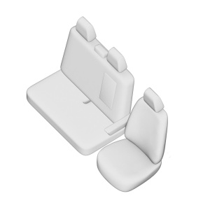 SET HUSE SCAUN UMBRELLA PENTRU FIAT DUCATO (2+1) 2006-2014 - Img 2