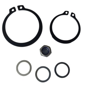 Set montaj fulie compresor AC cu piulita, sigurante seeger si saibe distantier