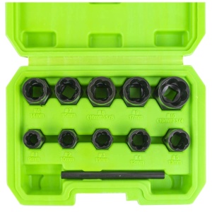 SET TUBULARE TWIST DE 3/8` PENTRU EXTRACTIE A PIULITELOR SI SURUBURILOR DE BLOCARE JBM - Img 7