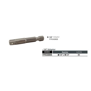 Adaptor bit hexagonal 1/4 50mm