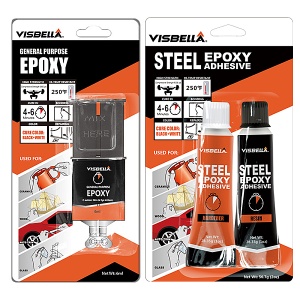 Adeziv bicomponent negru-alb Visbella 28g