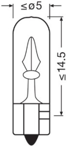 BEC 12V W1.2W ORIGINAL SET 10 BUC OSRAM - Img 3