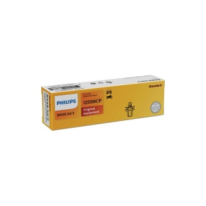 BEC BORD BAX 8.5D SOCLU NEGRU 12V SET 10 buc PHILIPS - Img 3