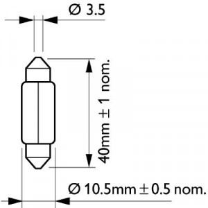 BEC BORD SV8.5 12V SET 10 BUC PHILIPS - Img 2