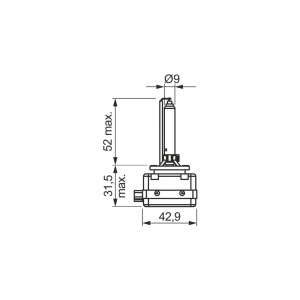 BEC D1S 85V 35W PK32D-2 XENON WHITE BOSCH - Img 3
