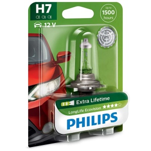 Bec Halogen Philips H7 LongLife EcoVision 12V 55W PX26d
