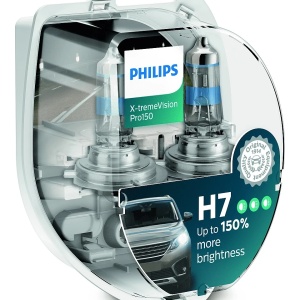 Bec Halogen Philips H7 X-tremeVision Pro150 12V 55W PX26d - Set 2 Buc