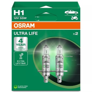 Bec Osram Ultra Life H1 12V 55W Set 2 buc