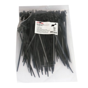 Bride pentru cablu MTR negre 4.8x200 mm 100 buc.