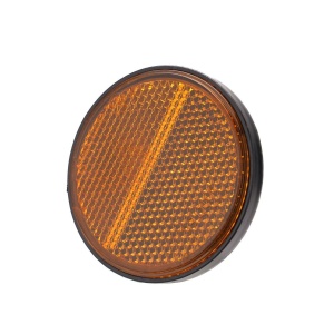 Catadioptru rotund autoadeziv 60 mm Galben