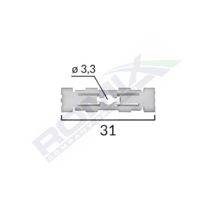 CLIPS FIXARE PLAFONPENTRU GRUP VAG - ALB SET 10 BUC - Img 2
