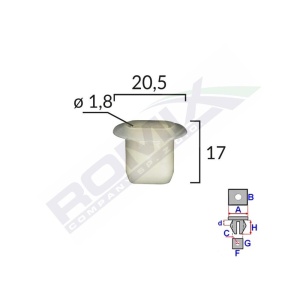 CLIPS TAPITERIE SET 10 BUC - Img 2