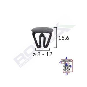 CLIPS UNIVERSAL NEGRU SET 25 BUC - Img 2