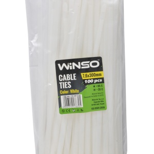 Coliere plastic 7,6x300 Alb - Set 100 buc