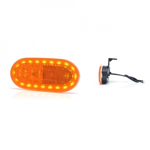 LAMPA GABARIT LED 1386 W197, 12V-24V, POZITIE PORTOCALIU WAS - Img 2