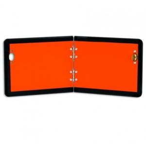 PLACA ADR 300X120 MM ALUMINIU PLIABILA VERTICAL HICO