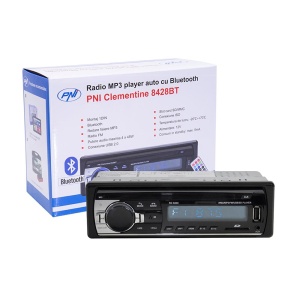 RADIO MP3 PLAYER AUTO PNI CLEMENTINE 8428BT, 4X45W, 12V, 1 DIN, CU SD, USB, AUX, RCA SI BLUETOOTH - Img 2