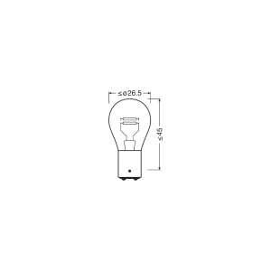 SET 2 BECURI 12V P21/5W ORIGINAL BLISTER OSRAM