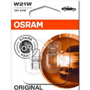 SET 2 BECURI 12V W21W ORIGINAL BLISTER OSRAM
