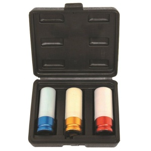 Set 3 tubulare impact cu protectie pentru jante aliaj - 1/2"