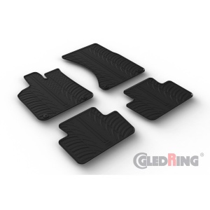 Set 4 covorase cauciuc dedicate Porsche Macan SUV 10.2014-> / rubber mat