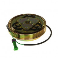 Set bobina, fulie si ambreiaj compresor A/C Zexel DCW17 4pk 123mm AUDI, SEAT, SKODA, VOLKSWAGEN - Img 2