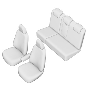 SET HUSE SCAUN UMBRELLA PENTRU FORD FOCUS 2010-2018 (BANCHETA FRACTIONATA) - Img 1