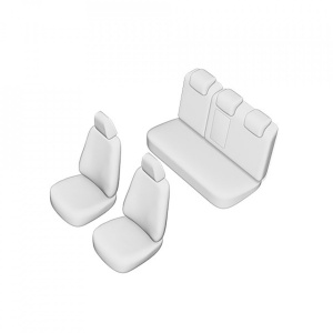 SET HUSE SCAUN UMBRELLA PENTRU MAZDA 3 2013-2019 (BANCHETA FRACTIONATA) CU TETIERE SPATE IN FORMA DE L - Img 2