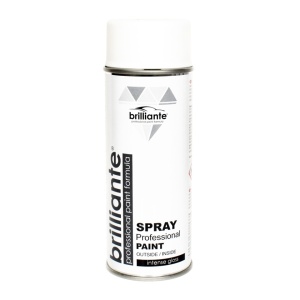 Vopsea Spray Alb Pur Mat (RAL 9010) 400ml BRILLIANTE