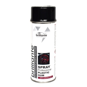 Vopsea Spray Cauciucata (Negru) 400ml BRILLIANTE