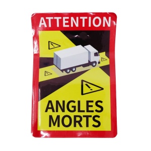 Autocolant camion unghi mort ANGLES MORTS 25*17 cm