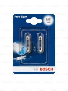 Bec Bosch Pure Light C5W 12V 5W SV8,5-8 Set 2 buc