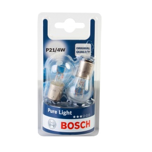 Bec Bosch Pure Light P21/4W 12V 21/4W BAZ15d Set 2 buc