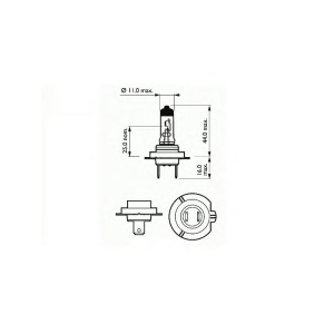BEC FAR H7 12V 55W PX26D BASIC SCT - Img 1