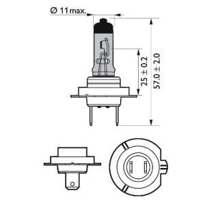 BEC FAR H7 55W 12V WHITE VISION ULTRA (blister) PHILIPS - Img 3