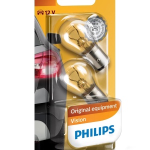 Bec Halogen Philips P21/5W Vision 12V 21/5W BAY15d - Set 2 Buc