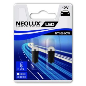 BEC LED 12V 0.5W W2.1X9.5D BLISTER 2 BUC NEOLUX - Img 2