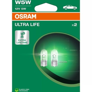 Bec Osram Ultra Life W5W 12V 5W W2.1X9.5s Set 2 buc