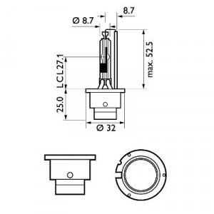 BEC XENON 85V D2R 35W VISION PHILIPS - Img 1