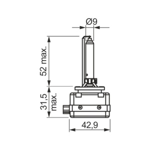 Bec Xenon D1S 85V 35W ECO HID BOSCH - Img 3